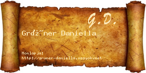 Grüner Daniella névjegykártya